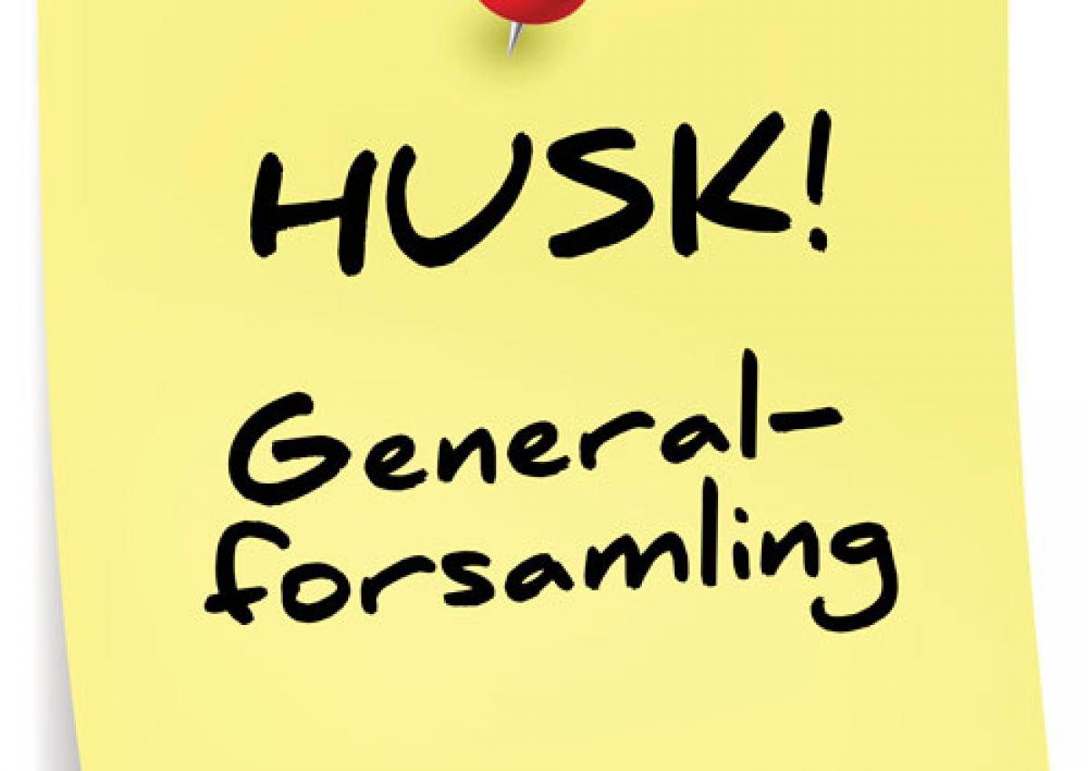 Generalforsamling d. 10-03-2018 kl. 13 til 15