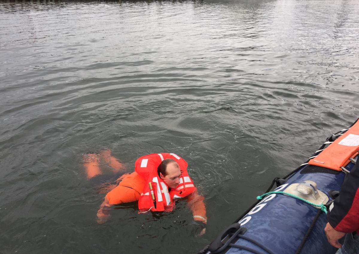 Øvelsestur til Rørvig Havn med glade reddere