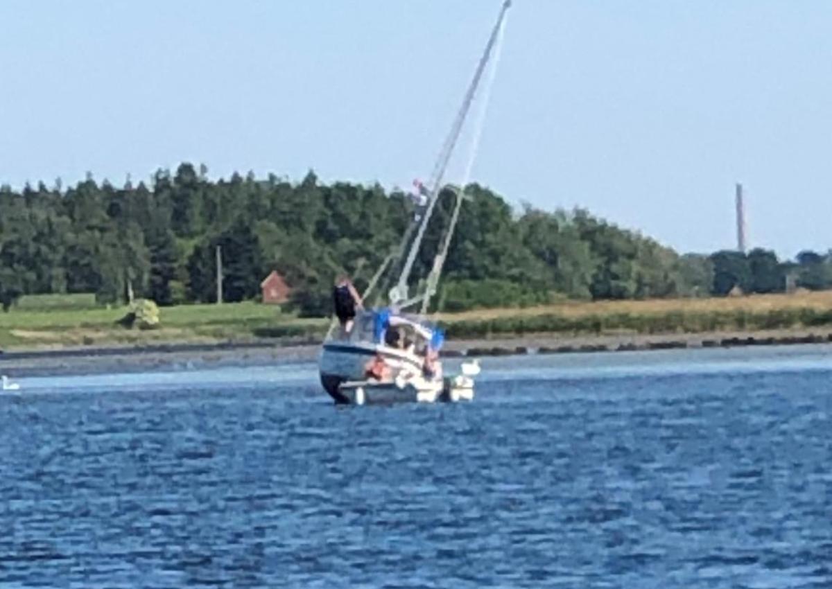 LM 24 grundstødt i Sakskøbing Fjord