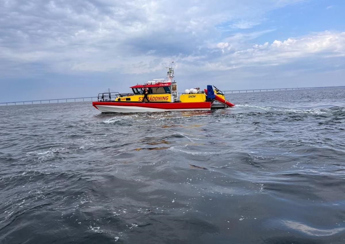 Rescue Snow fra Skanör var hurtigt på plads til at hjælpe den svenske havarist hjem