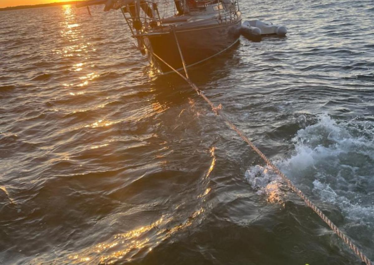 Grundstødning ved Hundested Havn