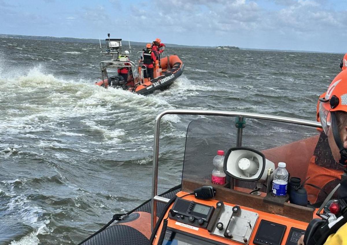 Rescue Ran & Rescue Liv på fælles eftersøgning i Stege Bugt.