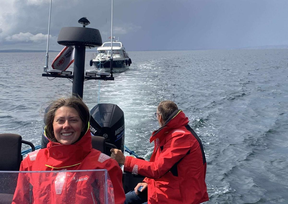 Dagens første udkald – motorstop i Vejle Fjord