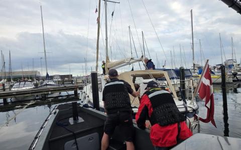 På plads i Fredericia 