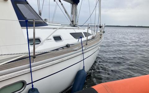 Assistance til tysk sejlbåd