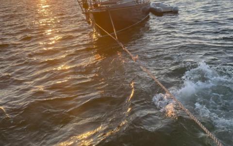 Grundstødning ved Hundested Havn