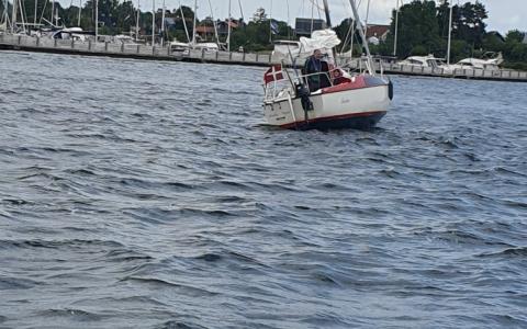 Grundstøderen da vi kom ud til dem.