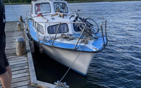 Jupiter 30 med motorstop ved Vordingborg.