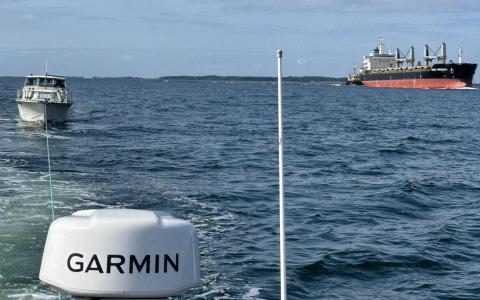 Coronet 31 med motorstop ved Knudshoved