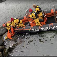 DSRS Faaborg bjærgede den eneste, som var i vandet